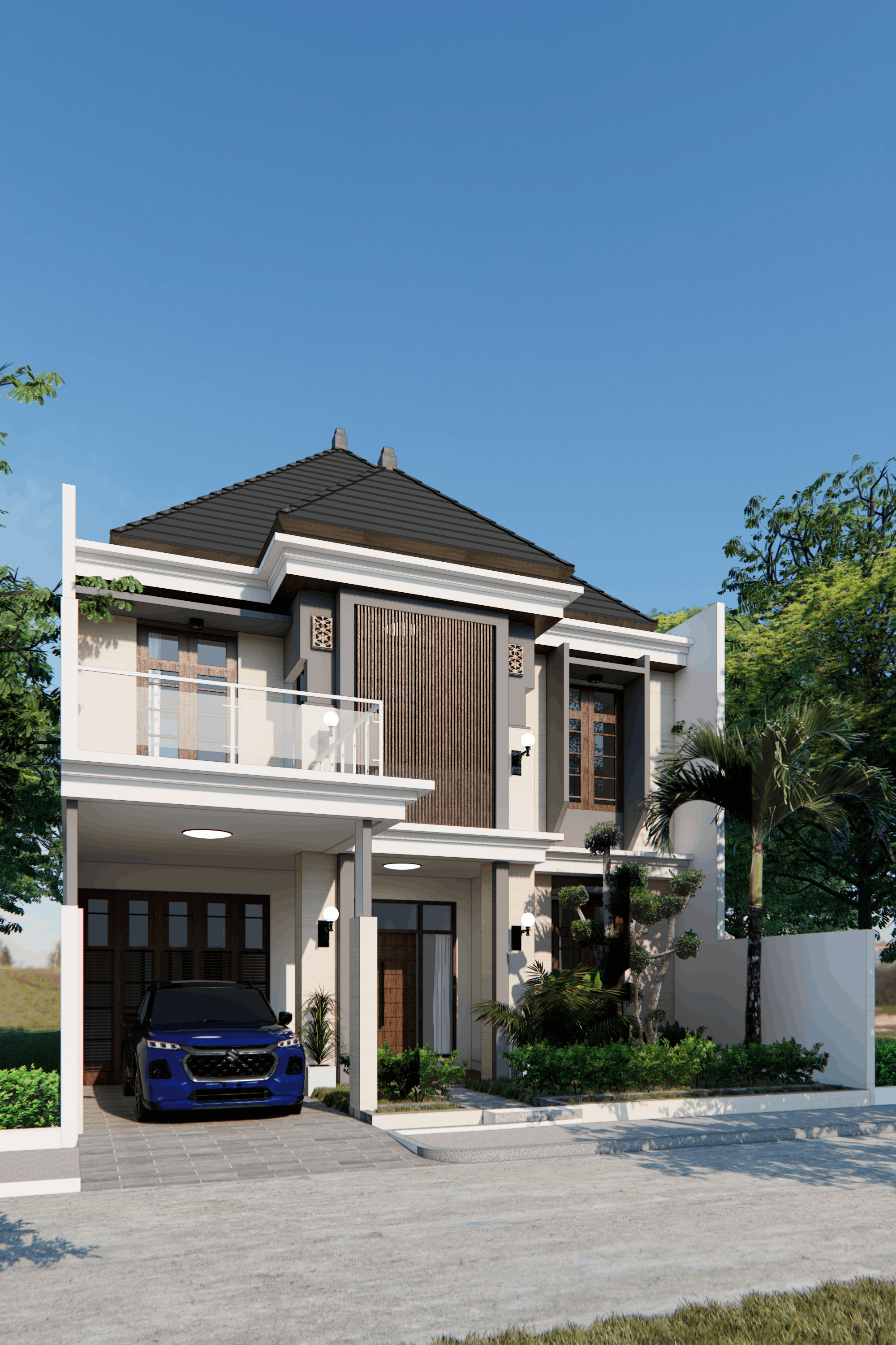 Rumah Pak Hasan - Front elevation