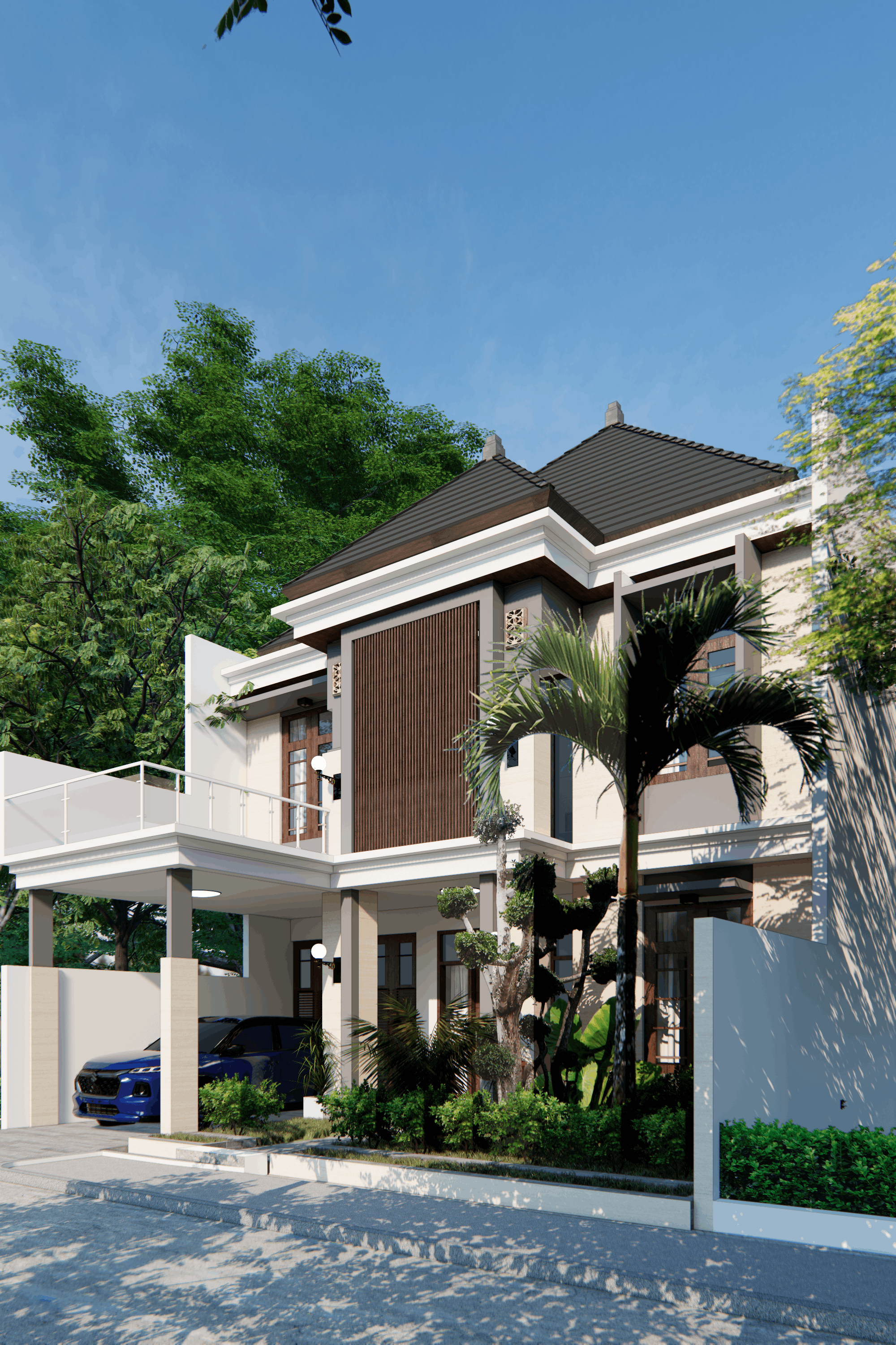 Rumah Pak Hasan - Traditional roof detail