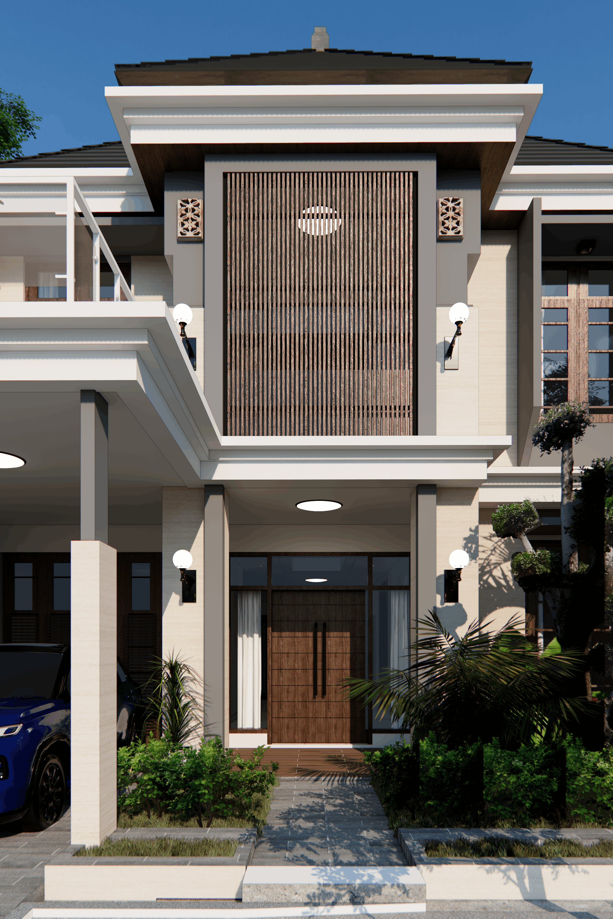 Rumah Pak Hasan - Natural materials